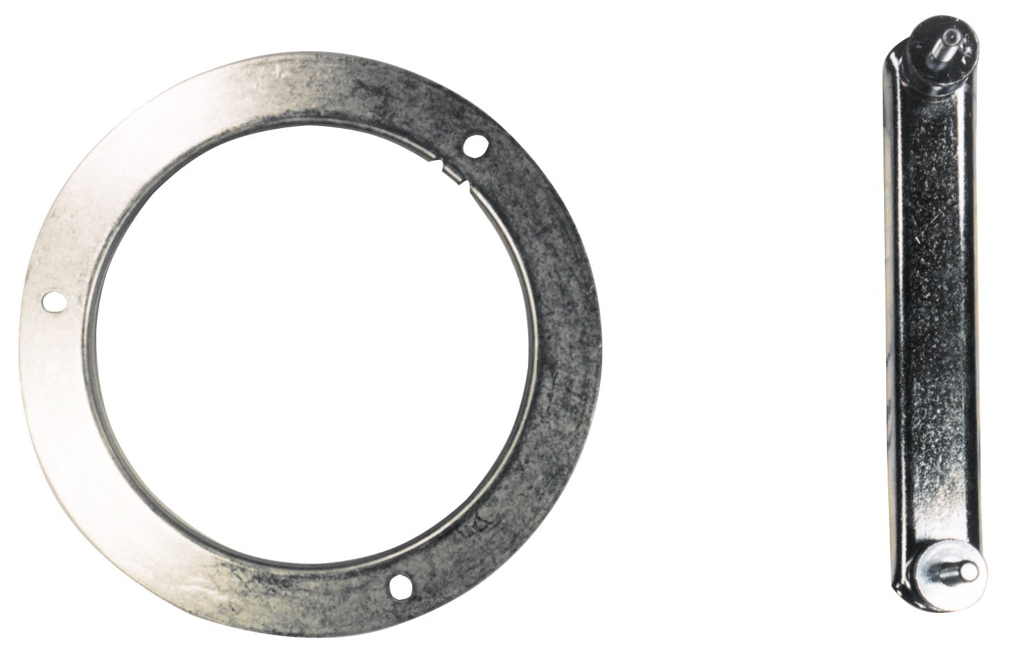 537 - Baïonnette et bague de couverture acier inox.